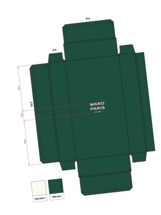 Ward Paris packaging die-cut
